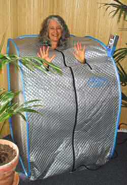 Dr. Connie in Sauna